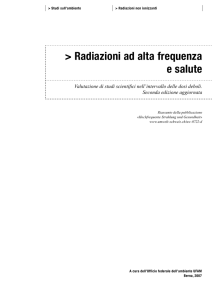 Radiazioni ad alta frequenza e salute (Riassunto)
