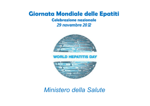 Giornata Mondiale delle Epatiti Ministero della Salute