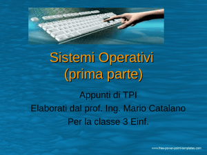 Sistemi Operativi (prima parte)