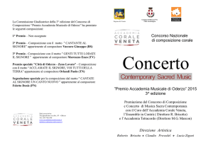 Programma del Concerto - Accademia Corale Veneta