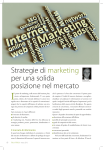Italia a Tavola marzo 2013 Strategie di marketing