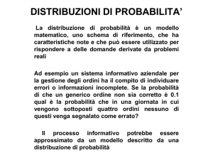 distribuzioni di probabilita - Economia.uniba.it. Il portale della facolta