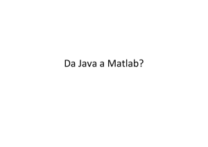 Da Java a Matlab?