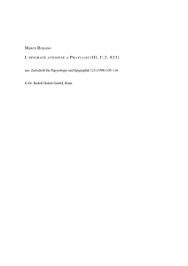 aus: Zeitschrift für Papyrologie und Epigraphik 123 (1998) 105–116