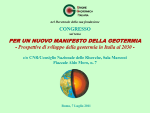 Diapositiva 1 - Unione Geotermica Italiana