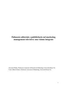 Palinsesto editoriale e pubblicitario nel marketing management