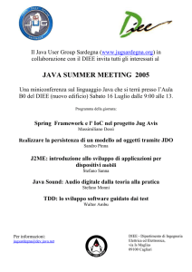 JavaSummerMeeting2005 - Java User Group Sardegna
