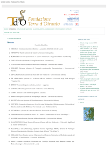 Comitato Scientifico - Fondazione Terra D`Otranto