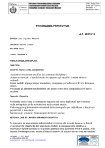 3A - Gualtieri - Storia - Liceo Linguistico "A.MANZONI"