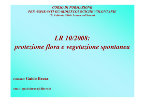 LR 10/2008: protezione flora e vegetazione spontanea