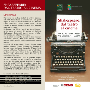 Shakespeare: dal teatro al cinema