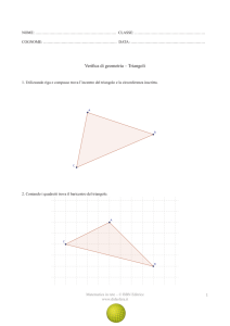 1 Verifica di geometria – Triangoli
