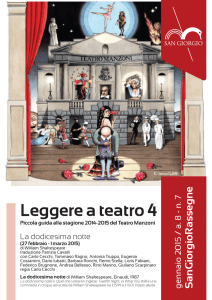 Leggere a teatro 4 - Biblioteca San Giorgio
