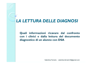 Guida lettura diagnosi DSA