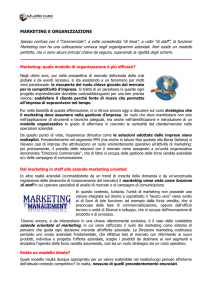 marketing e organizzazione - Studio Cao Management Consulting