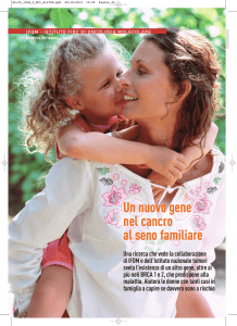 Un nuovo gene nel cancro al seno familiare
