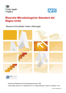 Ricerche Microbiologiche Standard del Regno Unito