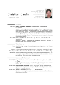 Christian Cardin – Curriculum Vitae