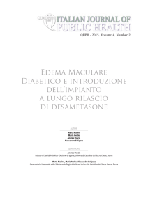 Anno: 2015 - Vol: 4 Num. 2 - Italian Journal of Public Health
