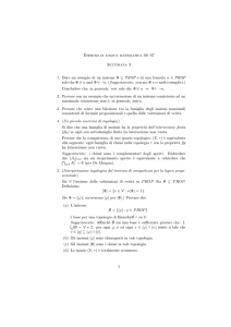 Esercizi di logica matematica 06–07 Settimana 3 1. Dare un