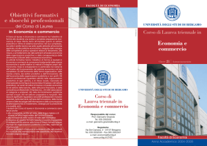Economia e commercio - Università degli studi di Bergamo