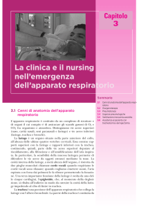 La clinica e il nursing nell`emergenza dell`apparato respiratorio
