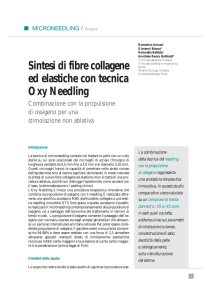 Sintesi di fibre collagene ed elastiche con tecnica Oxy Needling