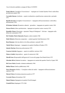 la lista dei 32 candidati a sostegno di marco cannito