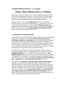Islam, Stato democratico e Chiesa - Stefano Gentili