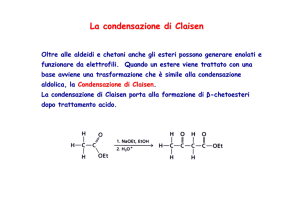 La condensazione di Claisen
