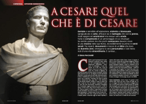 Giulio Cesare, il dittatore che creò il mito dell`Impero