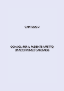CAPITOLO 7 CONSIGLI PER IL PAZIENTE AffETTO DA