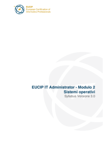 EUCIP IT Administrator - Modulo 2 Sistemi operativi