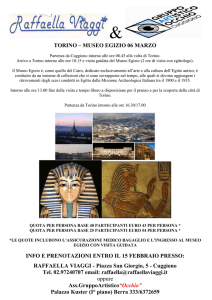 TORINO – MUSEO EGIZIO 06 MARZO INFO E PRENOTAZIONI