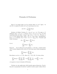 Formula di Frobenius