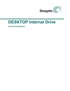 Guida all`installazione per unità disco SATA per desktop.