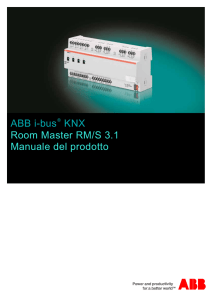 ABB i-bus KNX Room Master RM/S 3.1 Manuale del prodotto