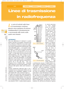 Linee di trasmissione in radiofrequenza