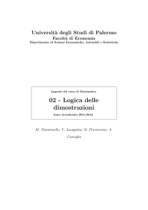 02 - Logica delle dimostrazioni - Università degli Studi di Palermo