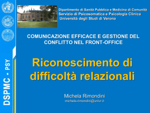 Presentazione di PowerPoint - Università degli Studi di Verona