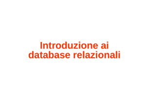 Introduzione ai database relazionali