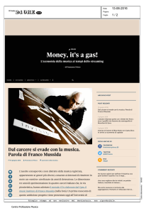 Money, it`s a gas! - Progetto CO2 Musica In Carcere