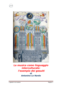 La musica come linguaggio interculturale: l`esempio dei Gesuiti di
