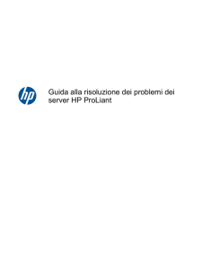 Guida alla risoluzione dei problemi dei server HP ProLiant