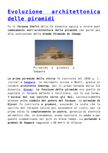 Evoluzione architettonica delle piramidi,Kha e Merit al Museo Egizio