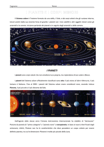 i pianeti - Studiareonline