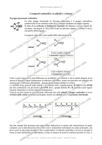 I composti carbonilici: le aldeidi e i chetoni