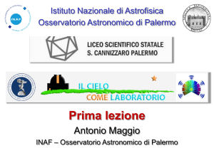 Dall`Astrometria all`Astrofisica - Osservatorio Astronomico di Palermo