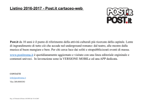 Pubblicità - Post It
