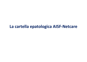 La cartella epatologica AISF